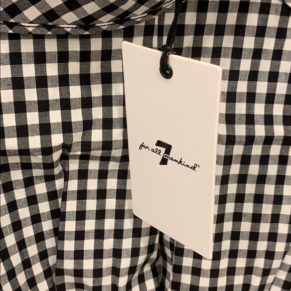 NWT 7 For All Mankind Women’s Ruffle Strap Top LG - Picture 4 of 8